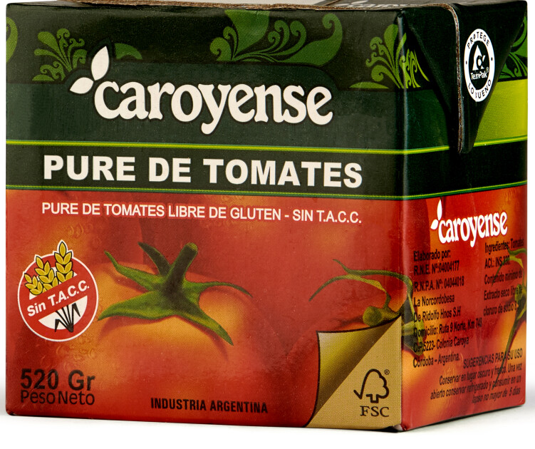 Puré de Tomate x 520Grs. | Caroyense